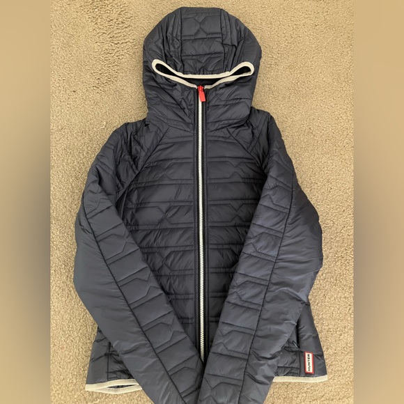 Hunter Original Mid layer Navy Puffer Jacket - Picture 7 of 13